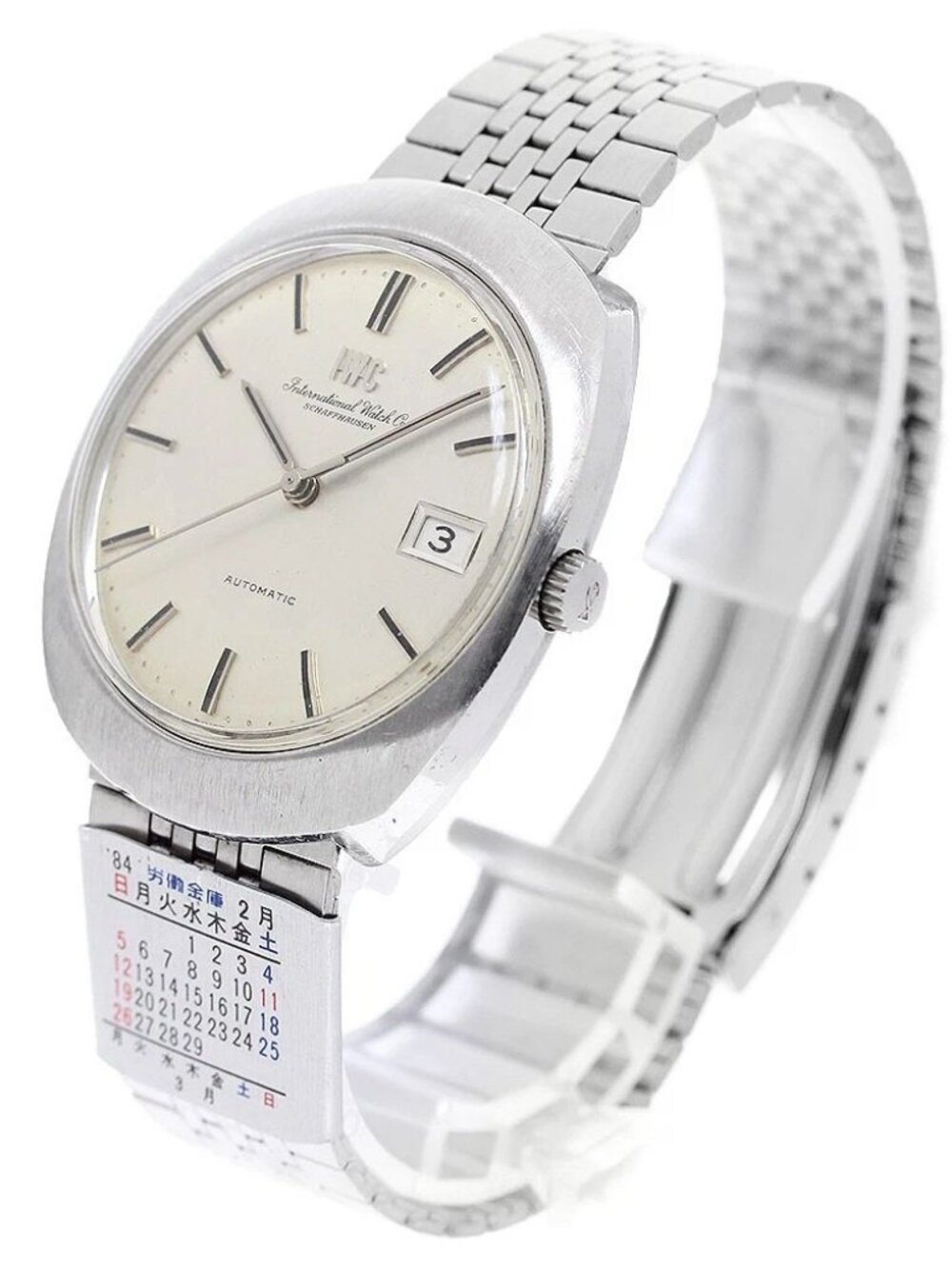 IWC SCHAFFHAUSEN Date Vintage Silver Dial Automatic Men's Watch_948400